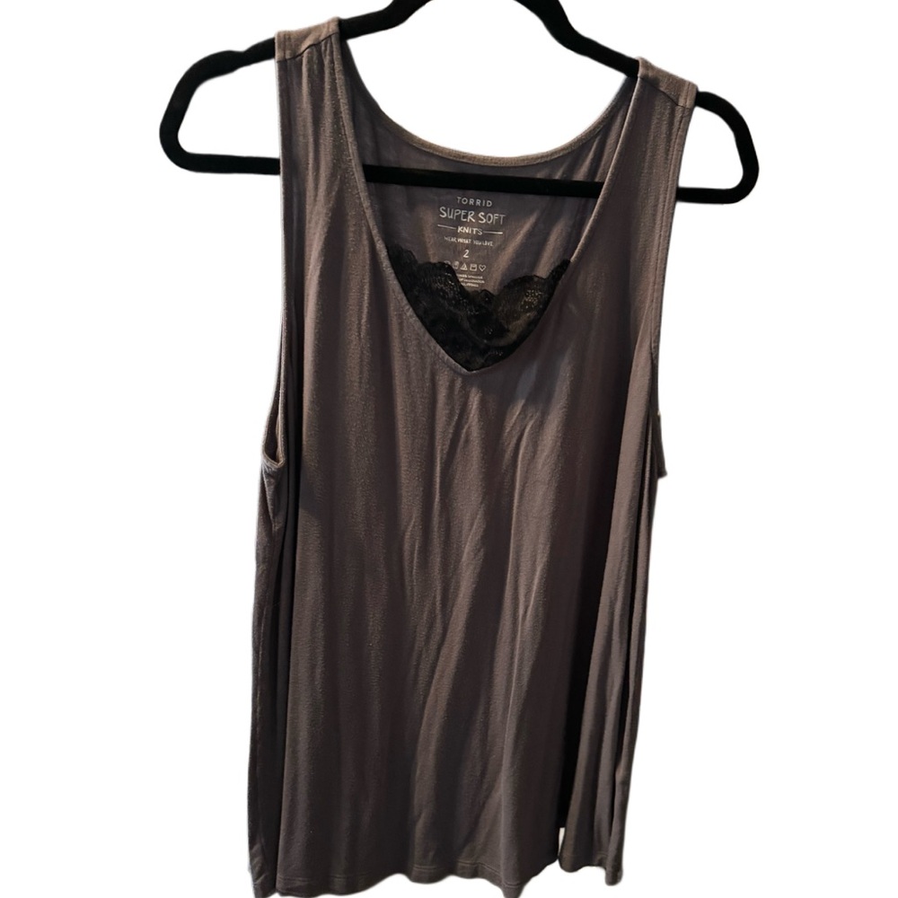 Top gray size 2 Torrid